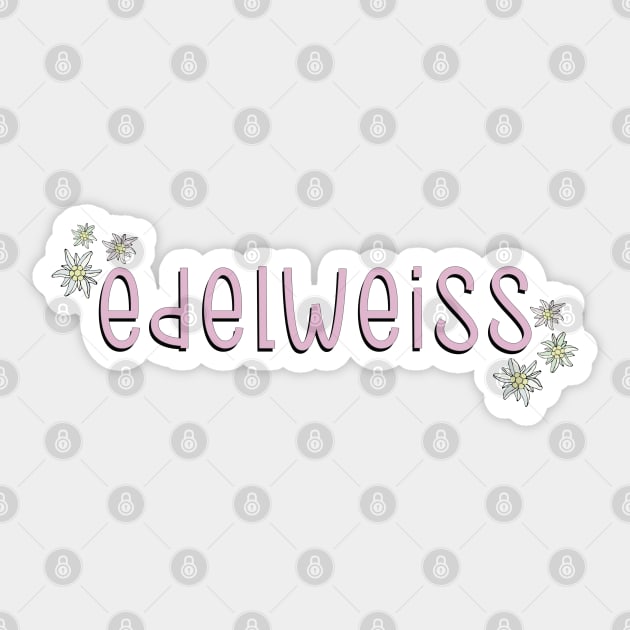 The Sound of Music Edelweiss Sticker by baranskini